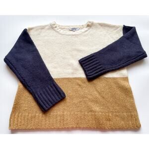 Women's Baltic Born Muted Color Block Crewneck Sweater Size Large